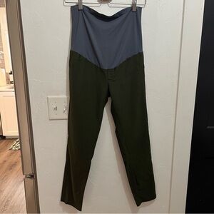 Maaci Green Straight Leg Maternity Pants Medium